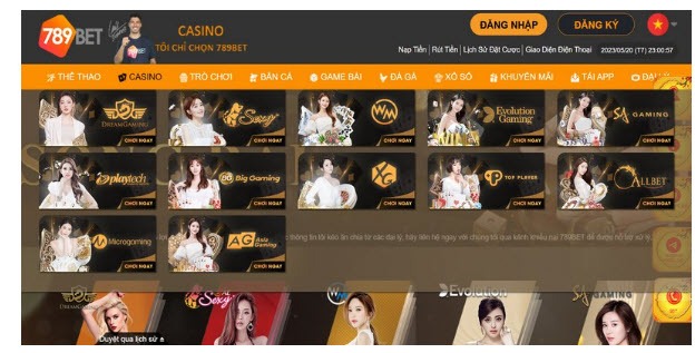 Những tựa game casino đến từ nhiều nhà cung cấp uy tín