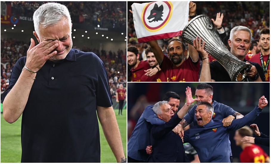 Mourinho cũng đã đem về phòng truyền thống Roma chiếc cúp Conference League