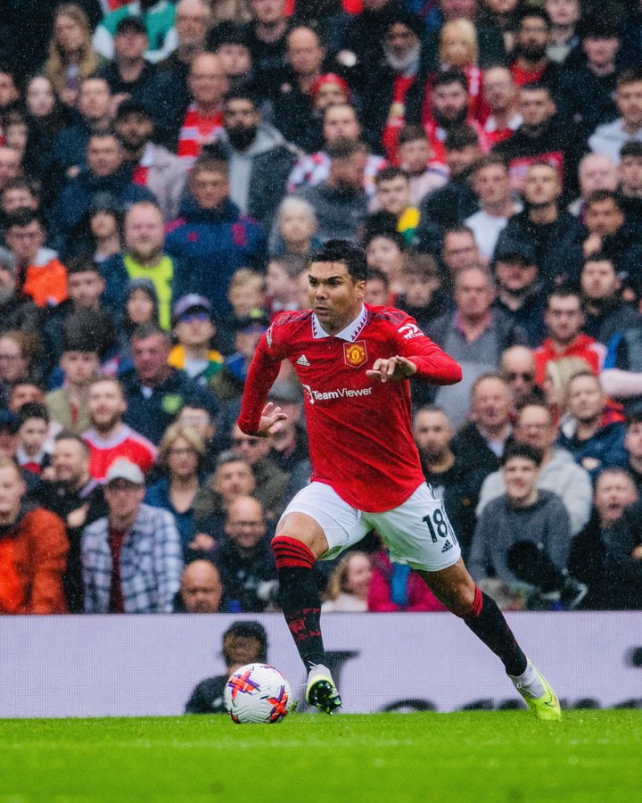 Casemiro được chấm 8 điểm, cao nhất trong trận đấu này