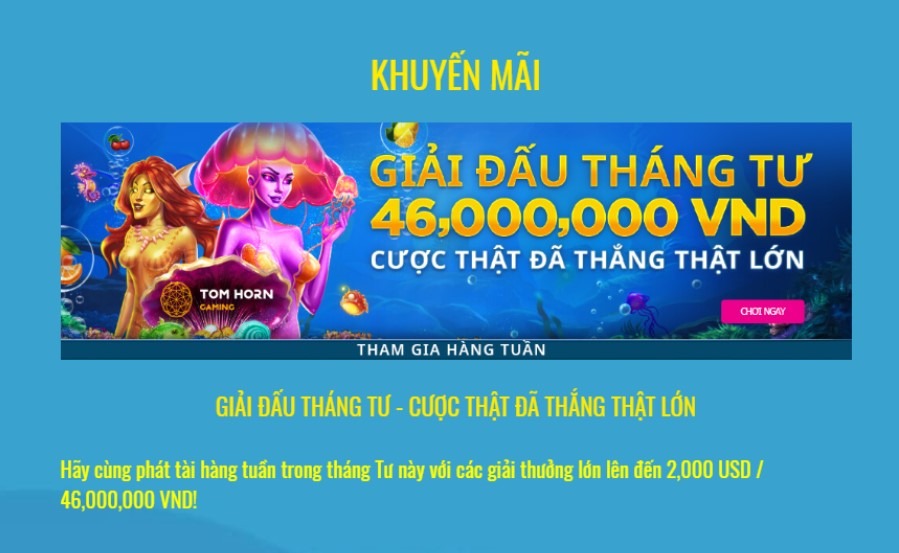 Khuyến mãi HappyLuke cho các giải đấu