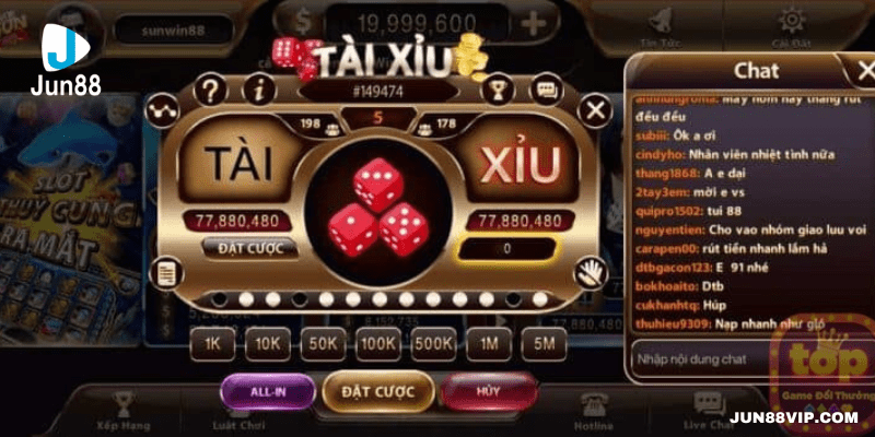 Tài xỉu Jun88 chơi trực tuyến mọi lúc mọi nơi