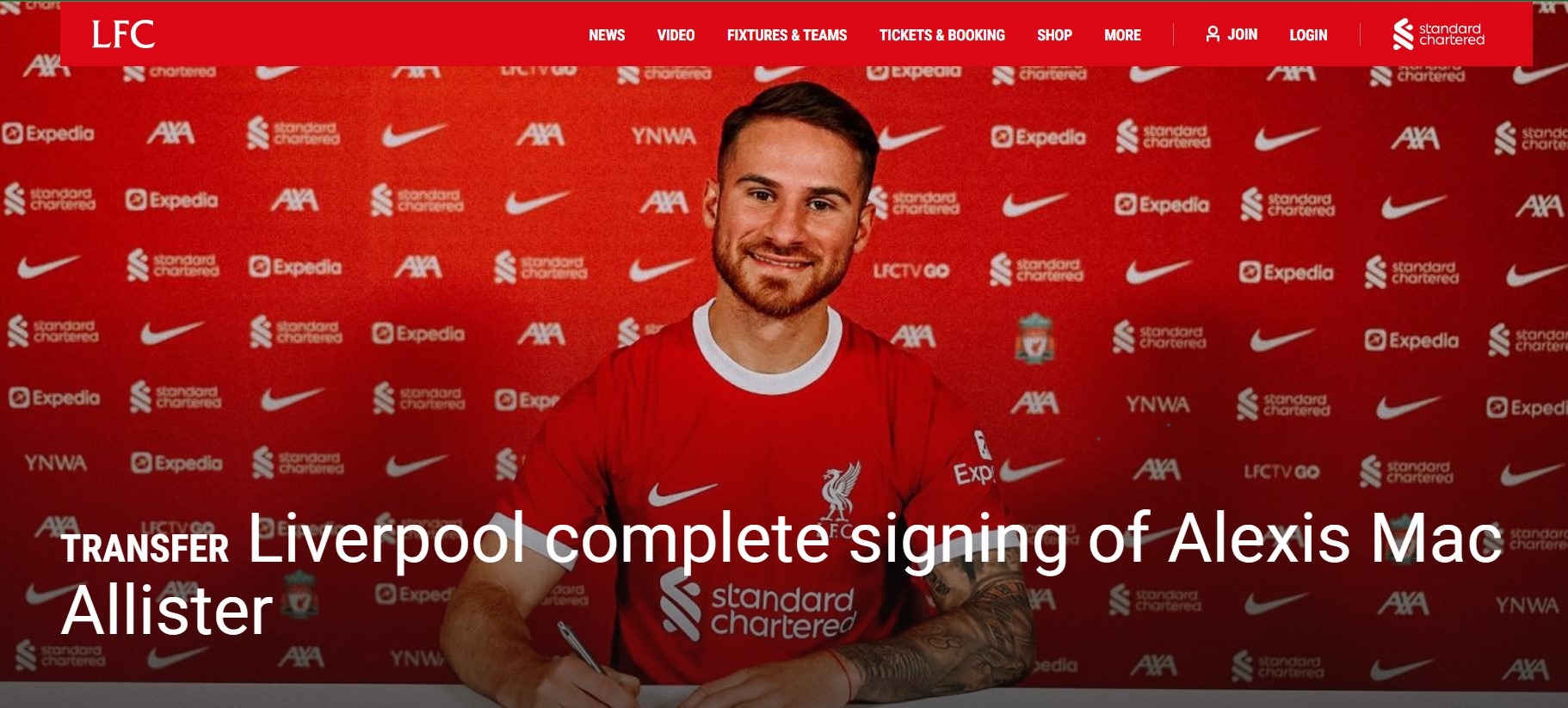 Mac Allister là tân binh đầu tiên của Liverpool trong kỳ chuyển nhượng hè 2023/24